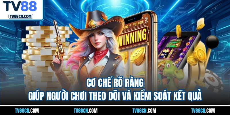 Cơ chế rõ ràng giúp người chơi theo dõi và kiểm soát kết quả